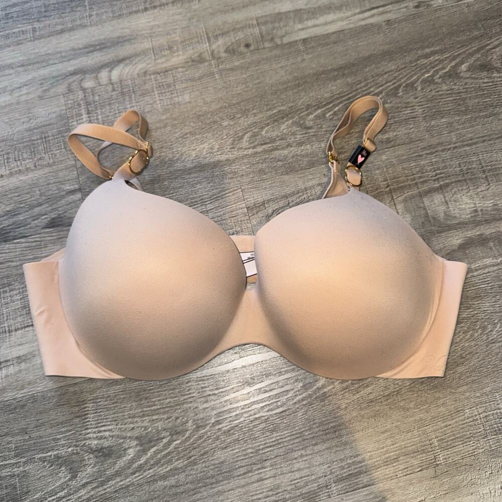 Victoria’s Secret Incredible Perfect Shape Bra 38D Nude Beige Smooth NWT
